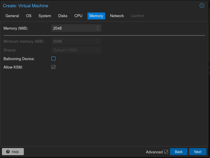 Proxmox Create VM Step 6