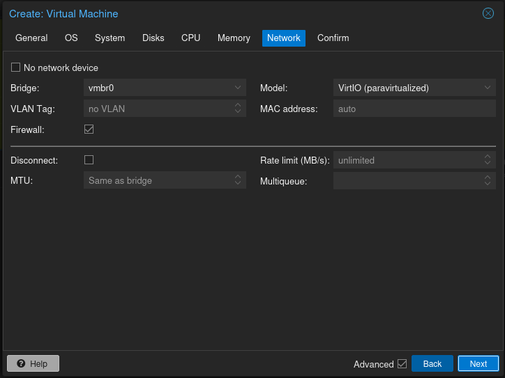 Proxmox Create VM Step 7